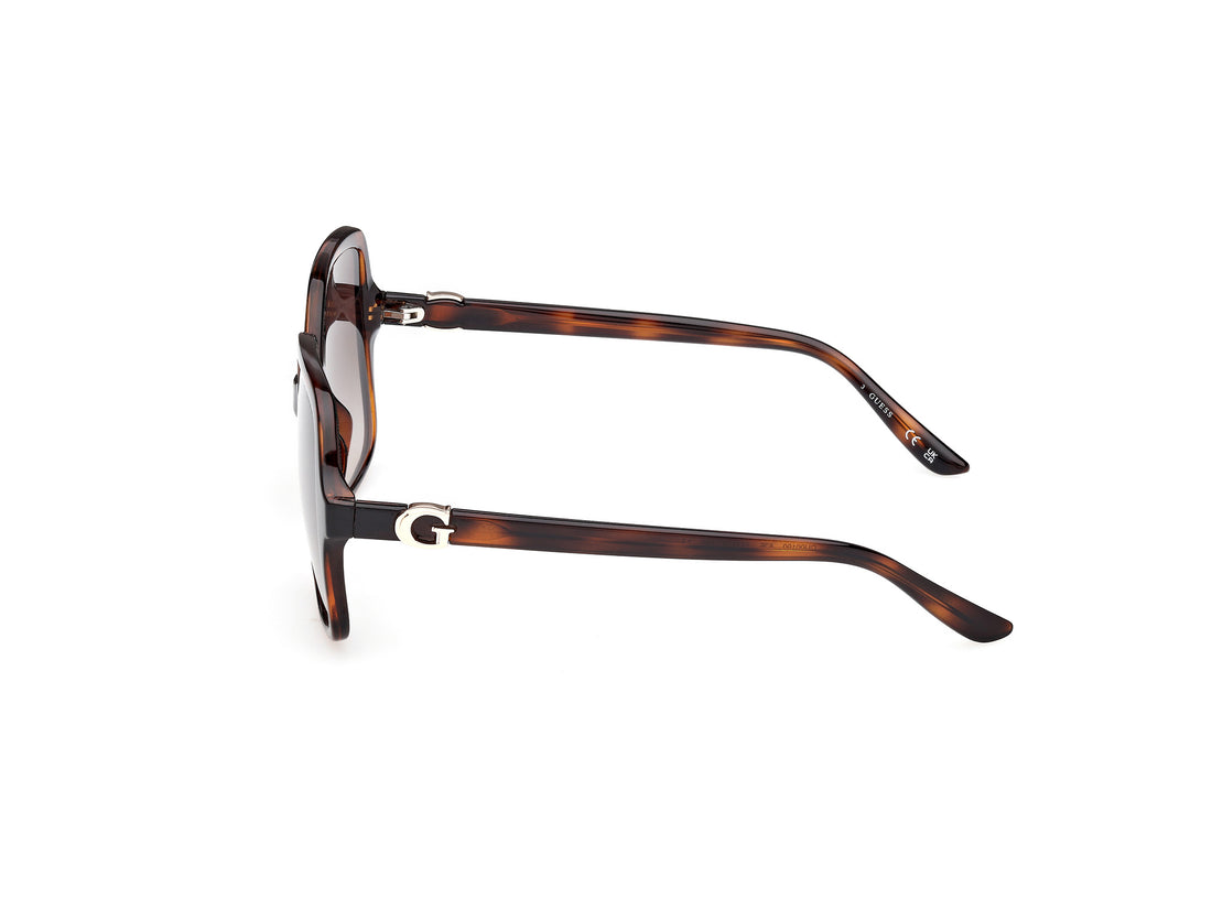 Óculos de sol guess gu00190 52f havana square femenino tamanho 57mm - Vista de detalhe