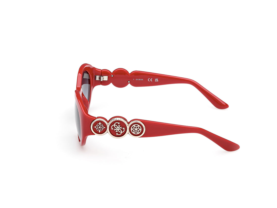 Occhiali da sole guess gu00198-h 66b rojo oval femenino taglia 53mm - Vista dettagliata