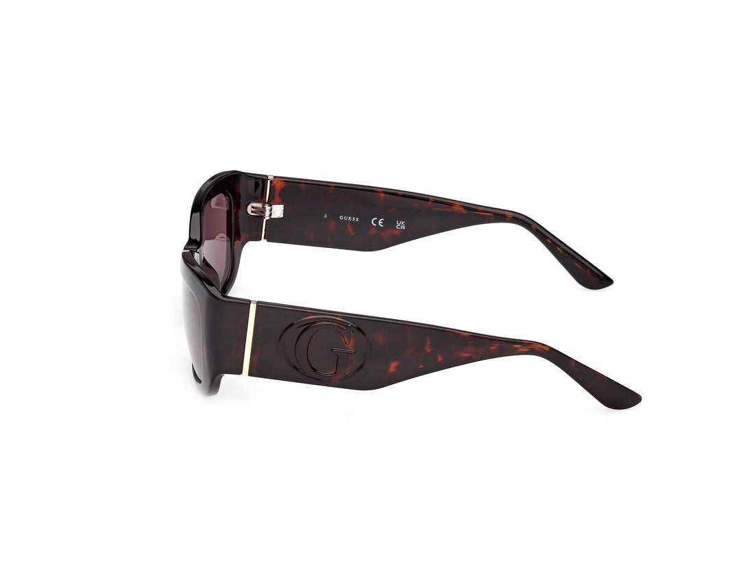 Óculos de sol guess gu00253 52e havana rectangular femenino tamanho 56mm - Vista de detalhe