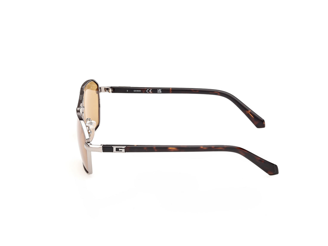 Gafas de sol guess gu00301 08e plateado navigator masculino talla 59mm - Vista de detalle