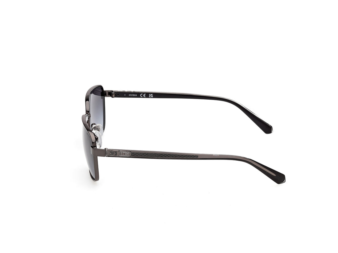 Occhiali da sole guess gu00312 07b plateado rectangular masculino taglia 58mm - Vista dettagliata