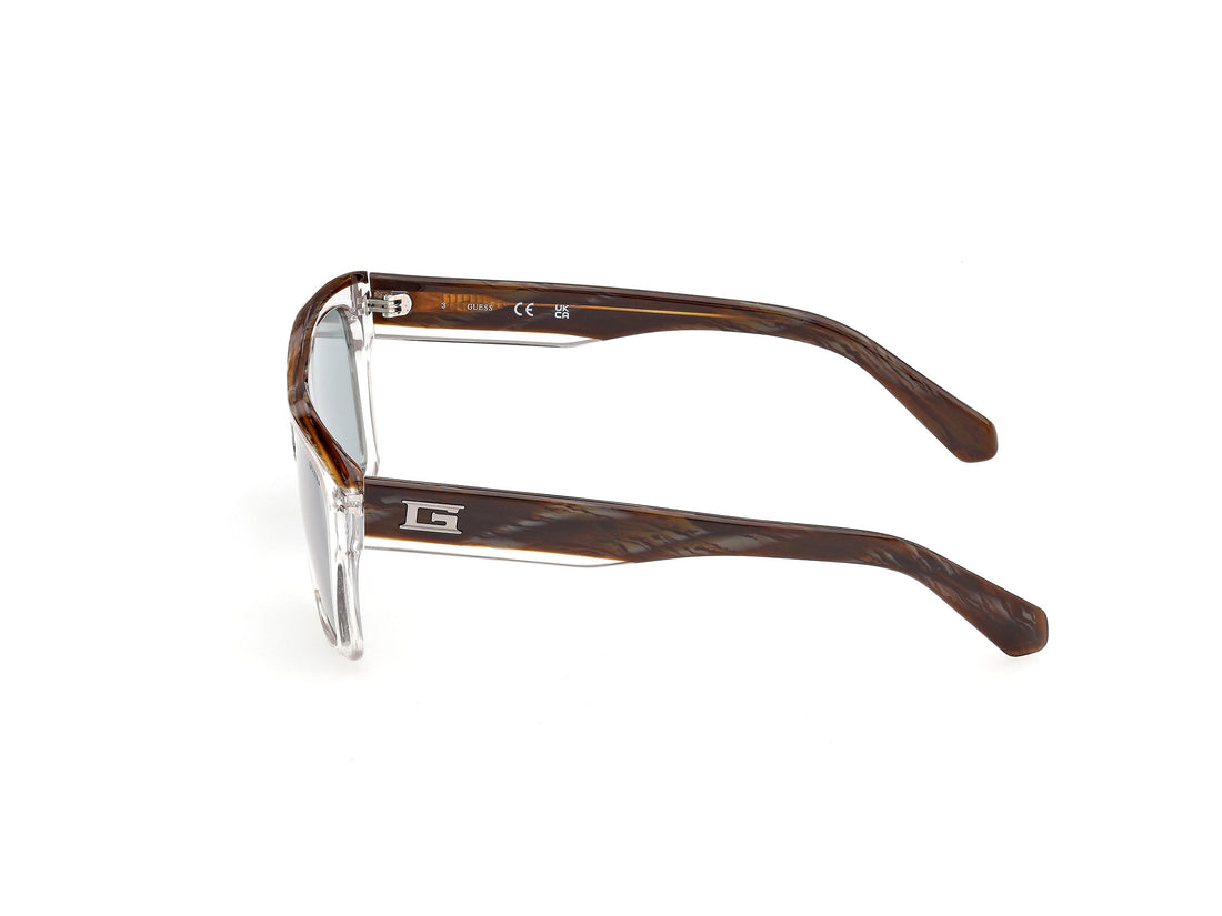Solbriller guess gu00368 26n transparente square masculino størrelse 55mm - Detaljeret visning