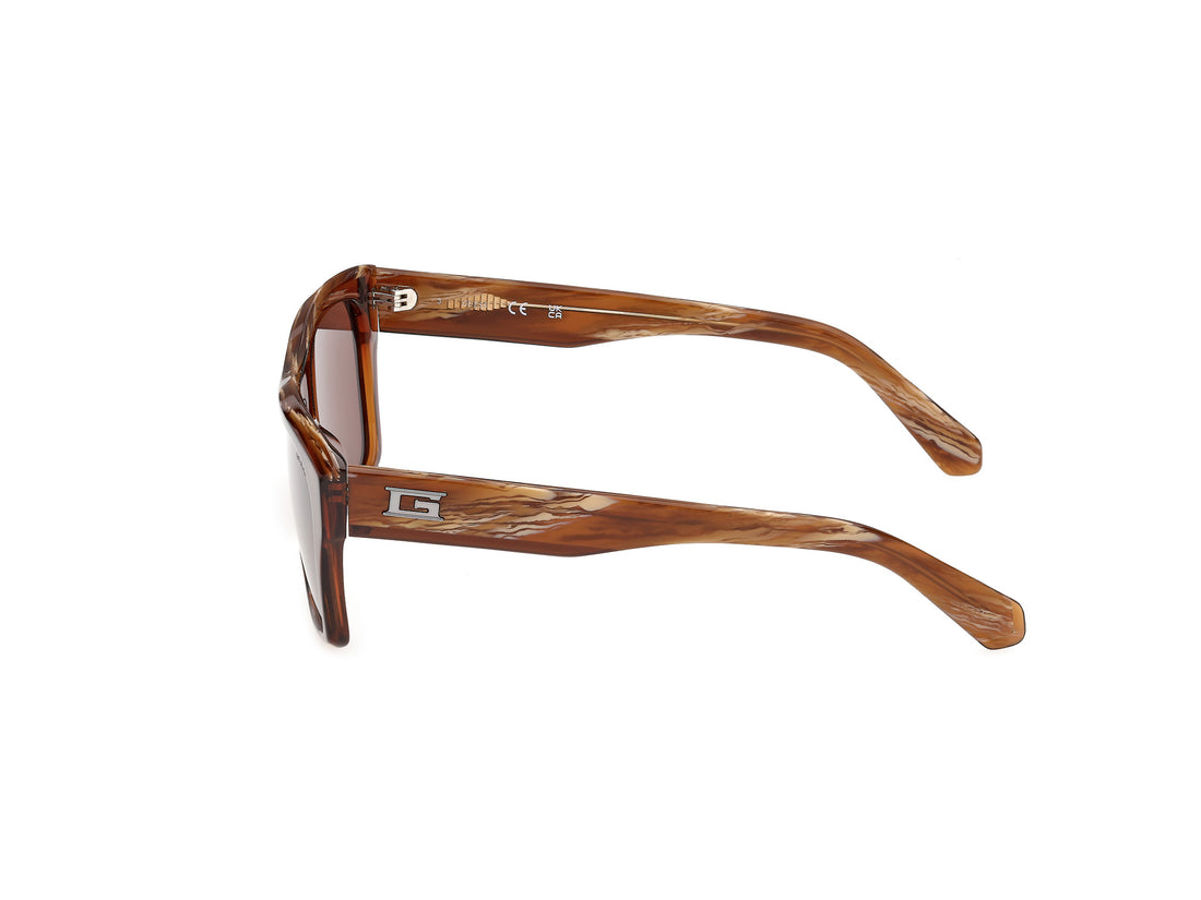 Solbriller guess gu00368 48e marron square masculino størrelse 55mm - Detaljeret visning
