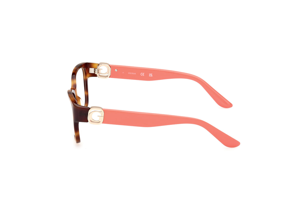 Gafas graduadas guess gu50120 052 havana femenino talla 52mm - Vista de detalle