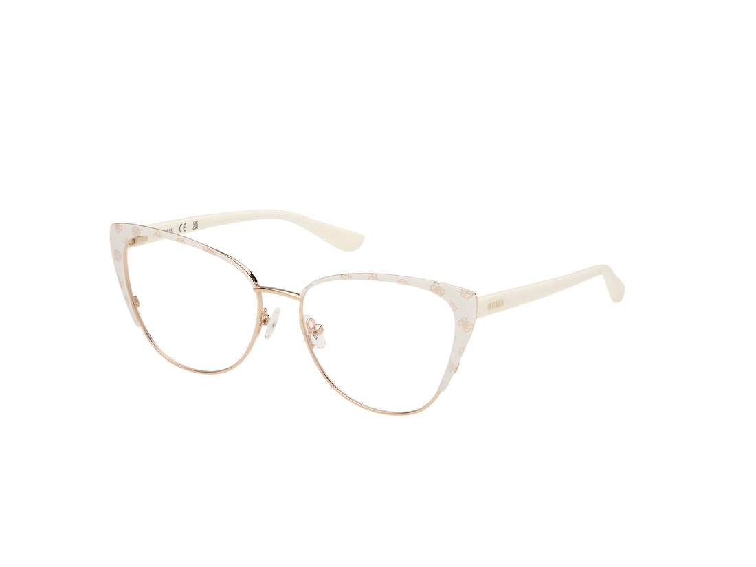 Brillen guess gu50121 021 blanco femenino größe 55mm - Hauptansicht