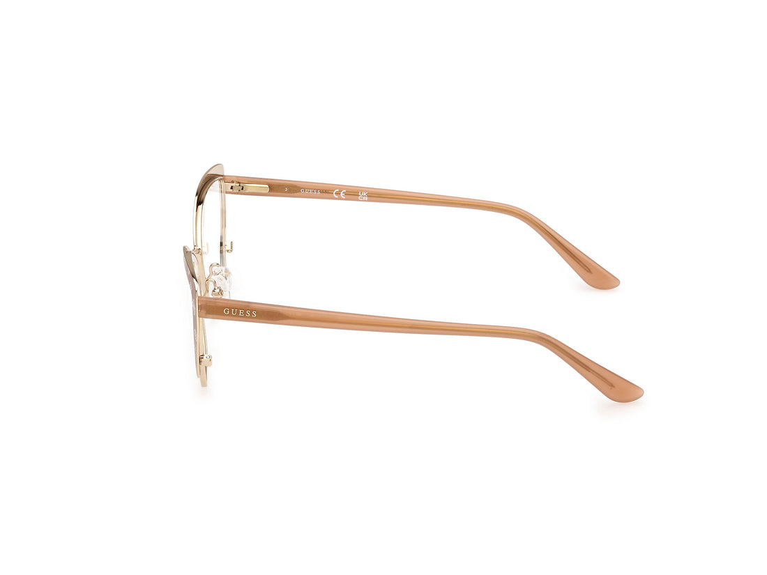 Brillen guess gu50122 059 beige femenino größe 54mm - Detailansicht