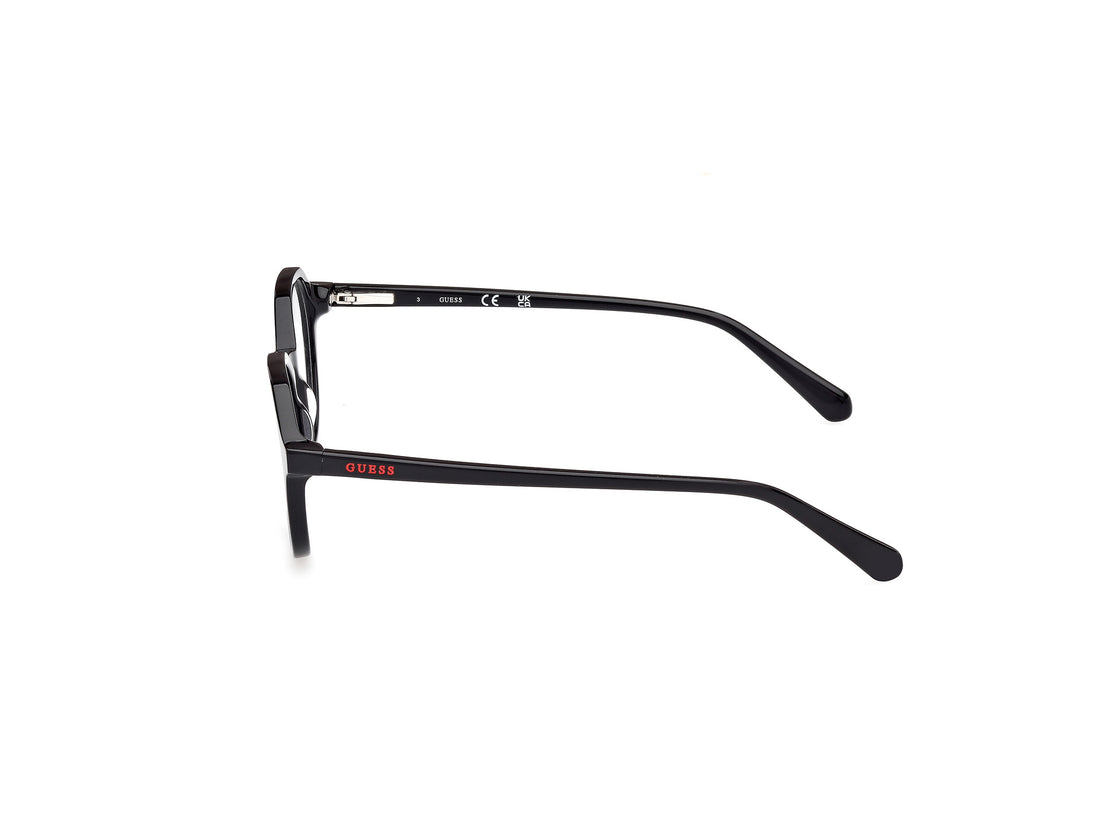 Óculos graduados guess gu50166 001 round infantil tamanho 50mm - Vista de detalhe