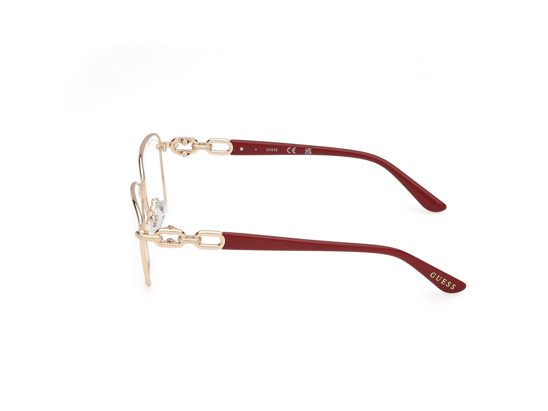 Brillen guess gu50179 032 rectangular femenino größe 55mm - Detailansicht