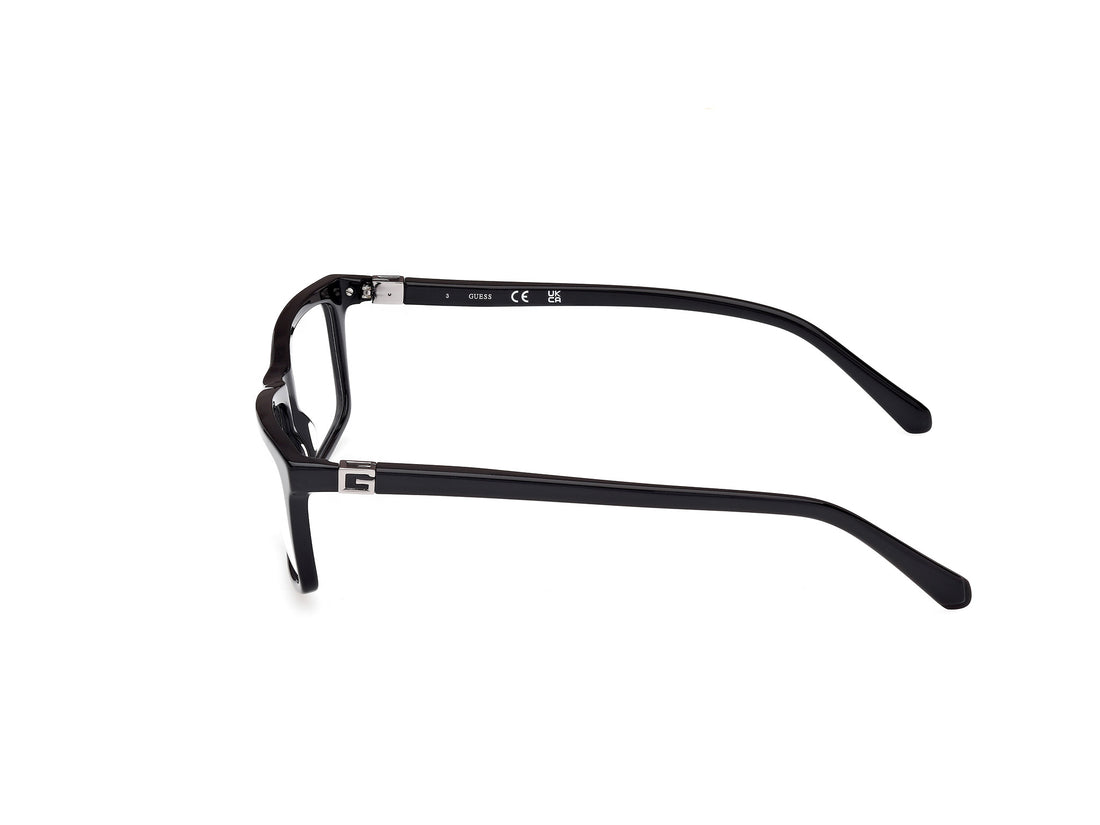 Occhiali da vista guess gu50190 001 rectangular masculino taglia 58mm - Vista dettagliata