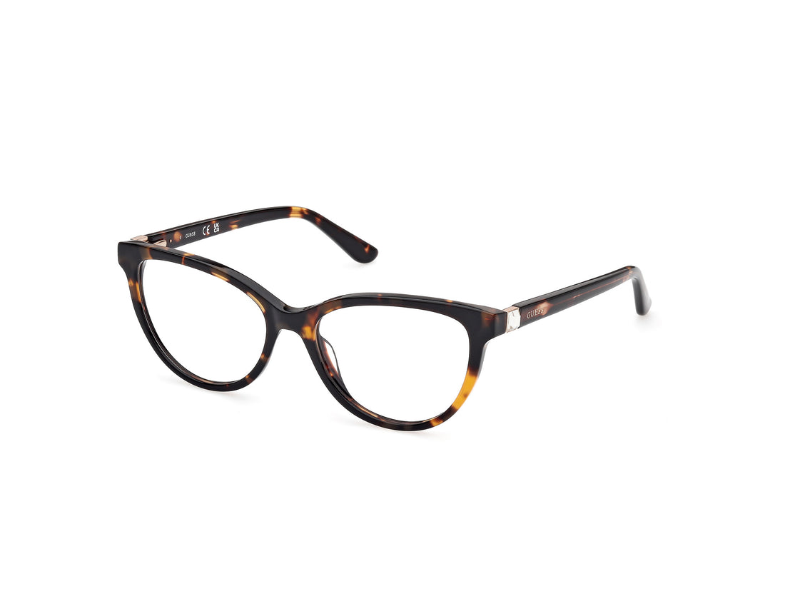 Óculos graduados guess gu50195 052 havana cat eye femenino tamanho 53mm - Vista principal