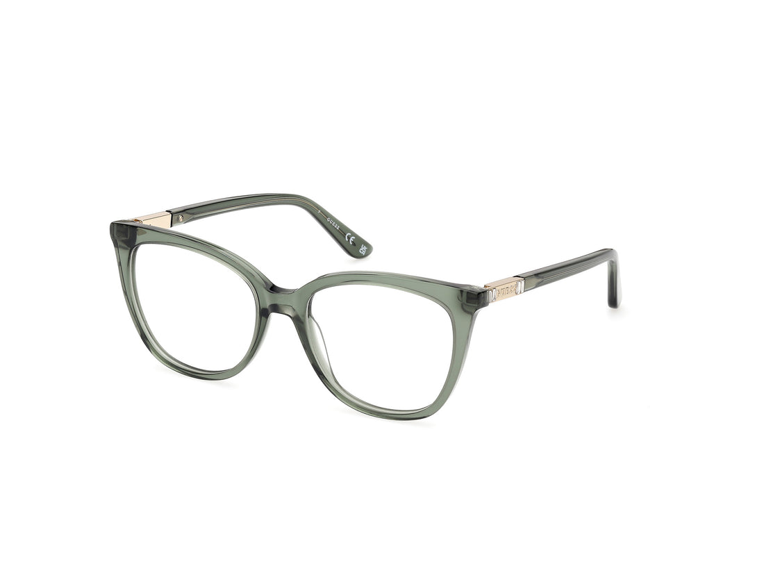 Gafas graduadas guess gu50197 093 verde square femenino talla 52mm - Vista principal