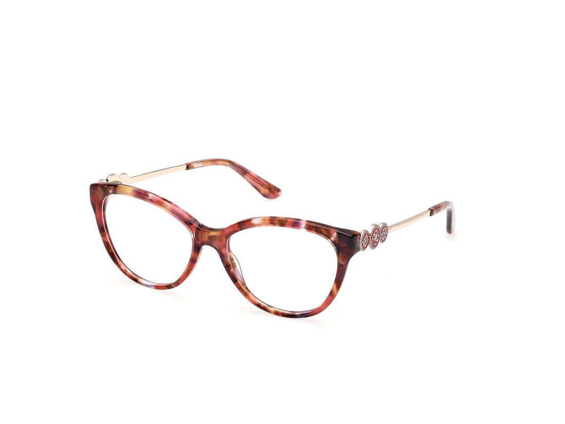 Brillen guess gu50230 068 rojo cat eye femenino größe 55mm - Hauptansicht