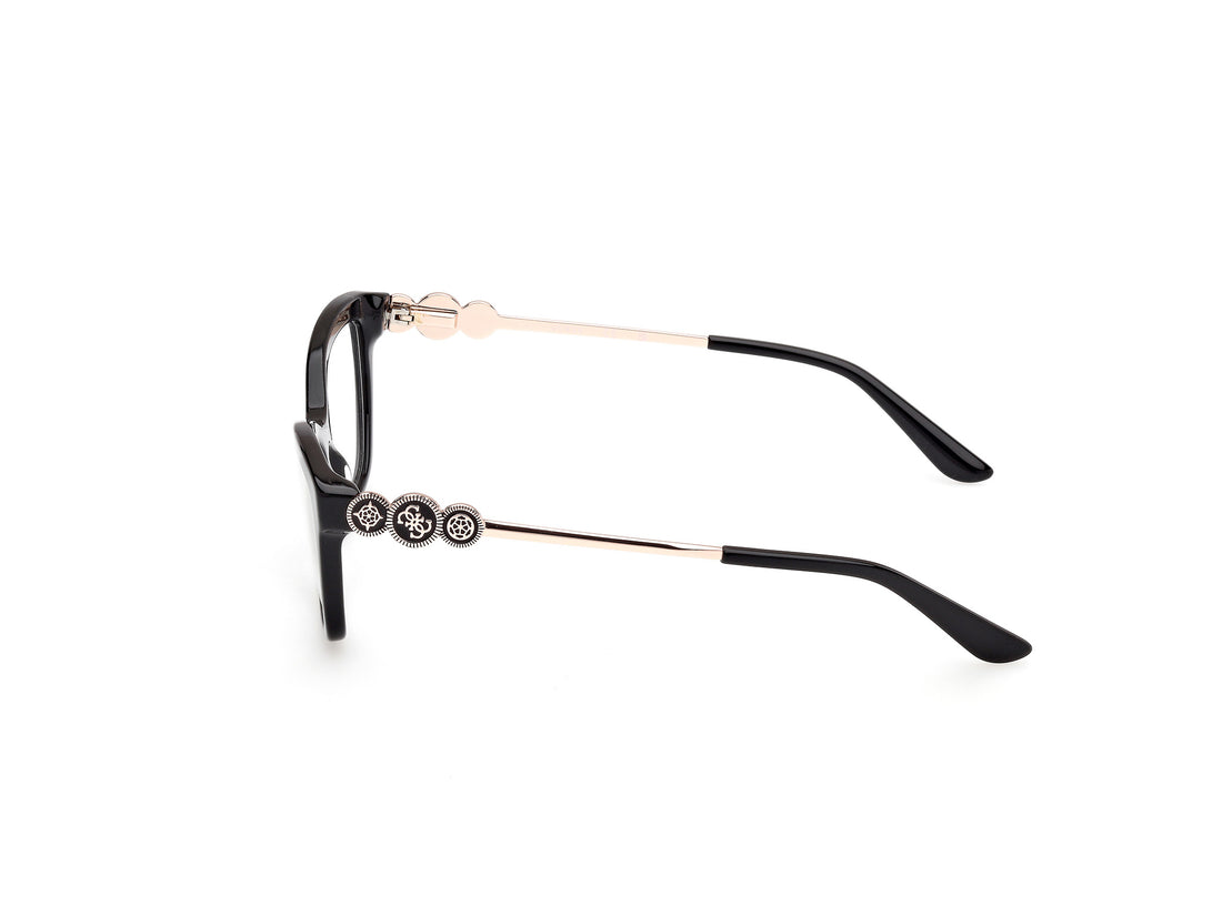 Brillen guess gu50231 001 negro rectangular femenino größe 55mm - Detailansicht