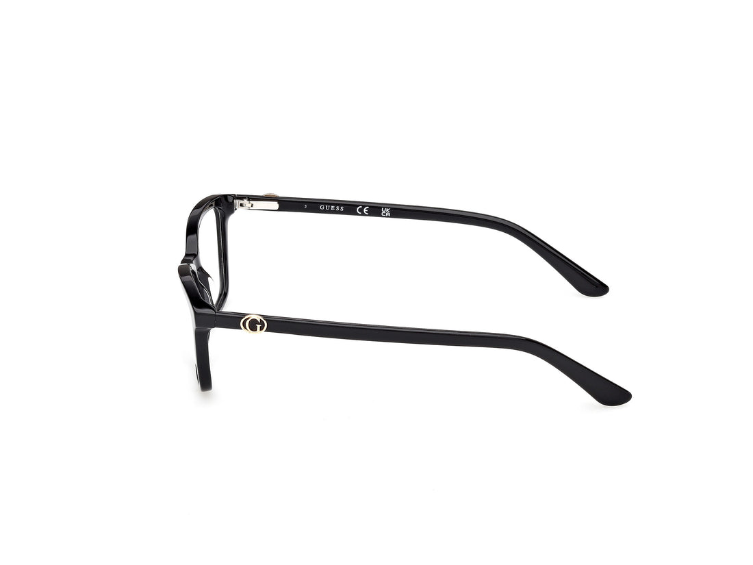 Gafas graduadas guess gu50310 001 negro rectangular femenino talla 52mm - Vista de detalle