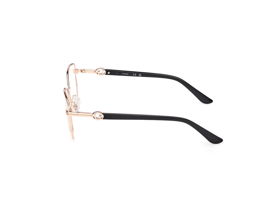 Occhiali da vista guess gu50312 028 dorado geometric femenino taglia 50mm - Vista dettagliata