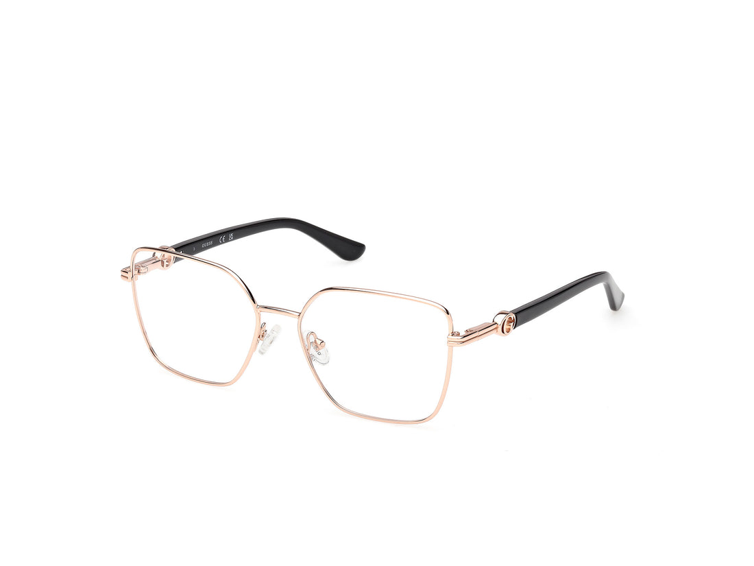 Óculos graduados guess gu50313 028 dorado square femenino tamanho 55mm - Vista principal