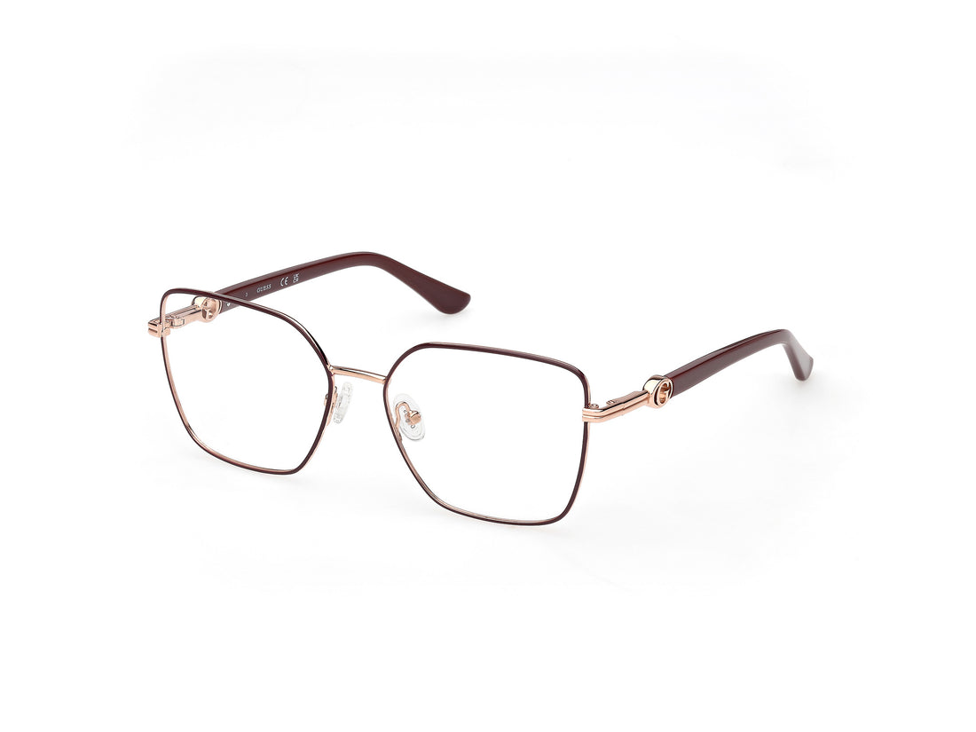 Óculos graduados guess gu50313 069 burdeos square femenino tamanho 53mm - Vista principal