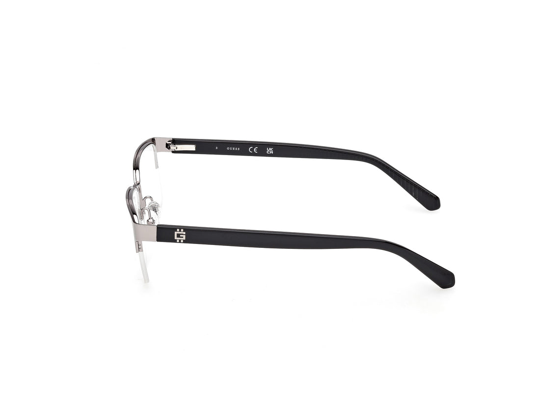 Occhiali da vista guess gu50326 011 plateado rectangular masculino taglia 53mm - Vista dettagliata