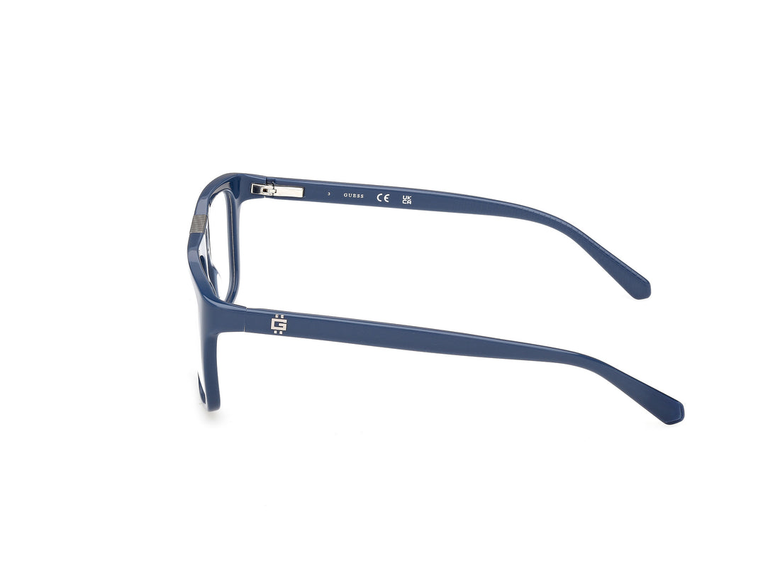Occhiali da vista guess gu50328 090 azul square masculino taglia 55mm - Vista dettagliata