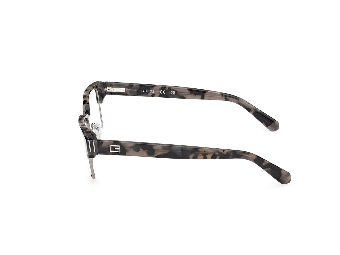 Occhiali da vista guess gu50330 020 gris browline masculino taglia 55mm - Vista dettagliata