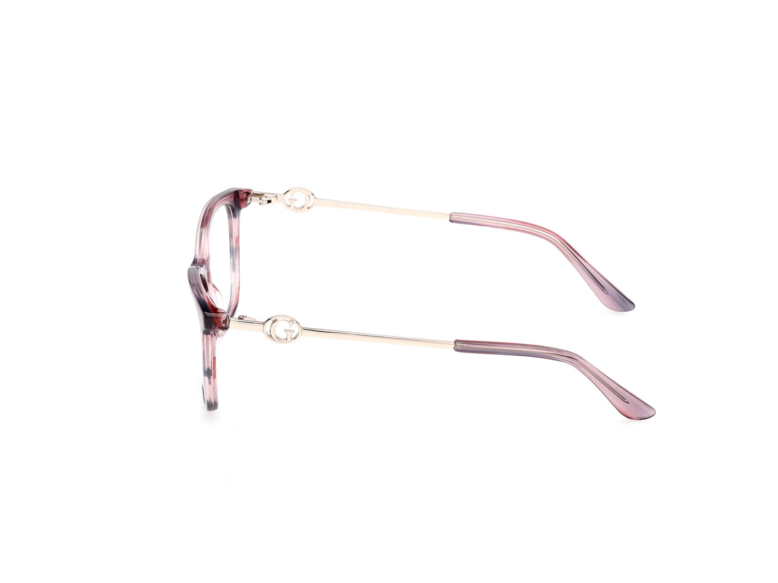 Occhiali da vista guess gu50349 074 rosa rectangular femenino taglia 52mm - Vista dettagliata