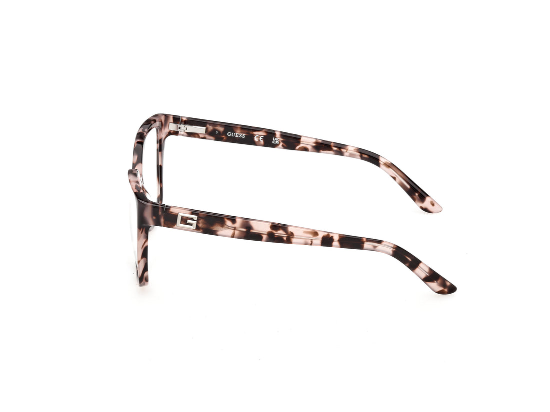 Brillen guess gu50354 074 rosa square femenino größe 53mm - Detailansicht