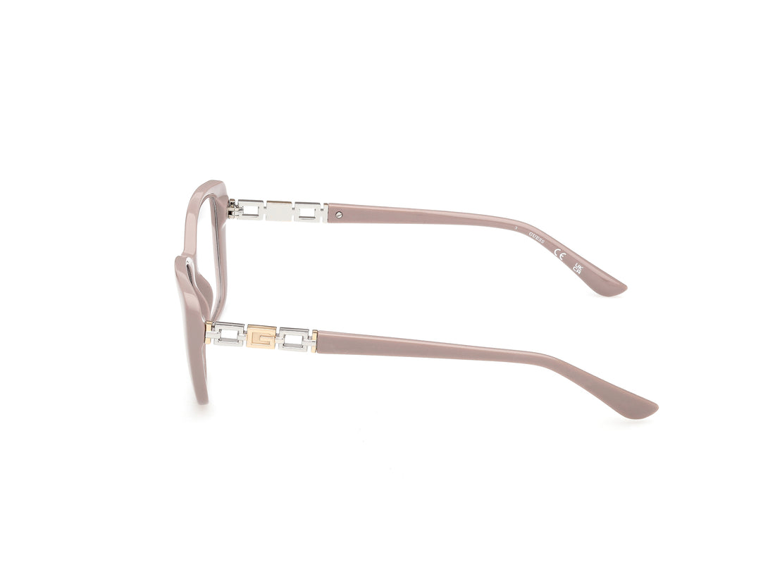 Brillen guess gu50358 057 beige rectangular femenino größe 52mm - Detailansicht
