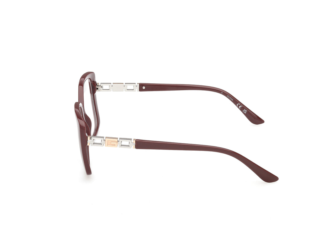 Occhiali da vista guess gu50359 069 burdeos butterfly femenino taglia 52mm - Vista dettagliata