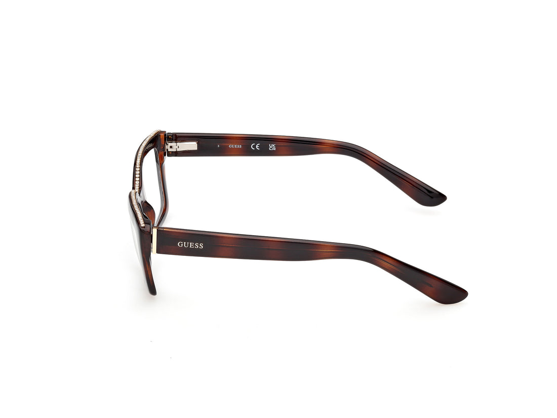 Brillen guess gu50360 052 havana rectangular femenino größe 54mm - Detailansicht