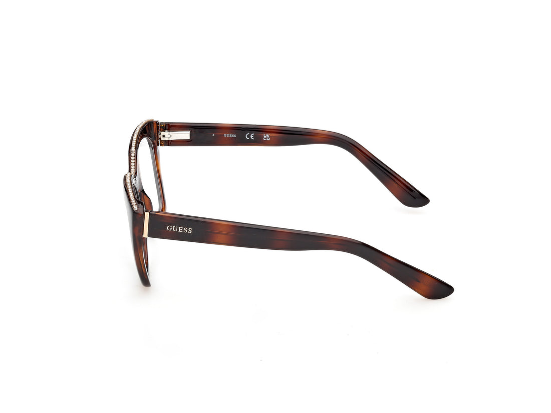 Brillen guess gu50361 052 havana square femenino größe 52mm - Detailansicht