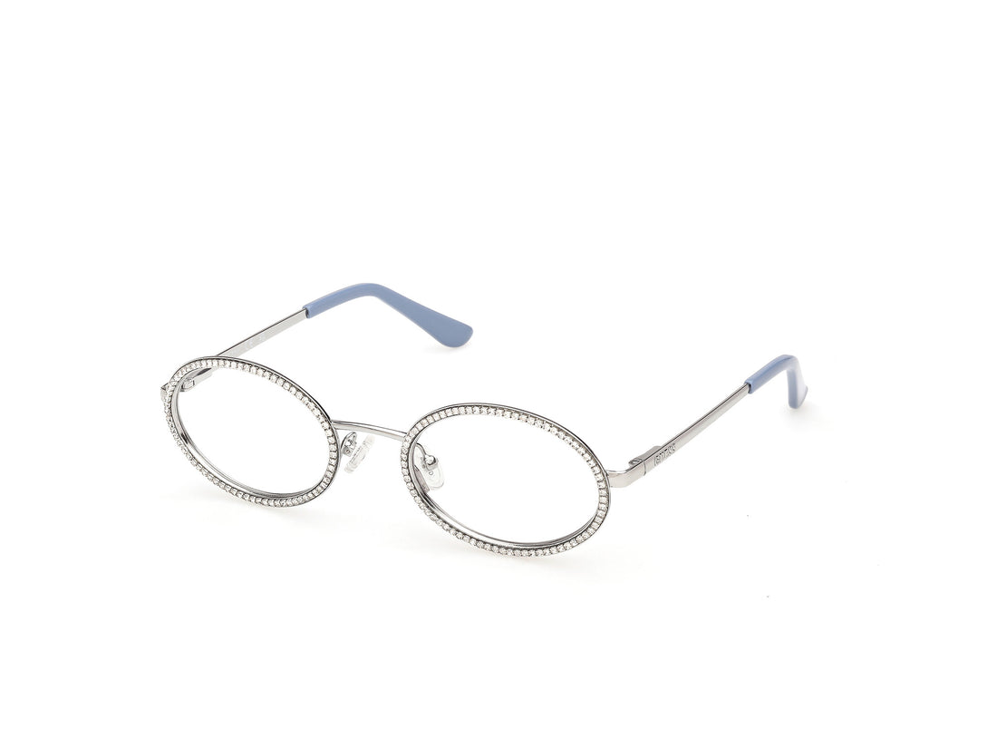 Brillen guess gu50362 010 plateado oval femenino größe 50mm - Hauptansicht