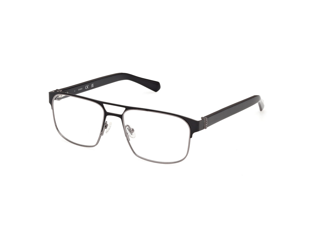 Óculos graduados guess gu50367 002 negro navigator masculino tamanho 55mm - Vista principal