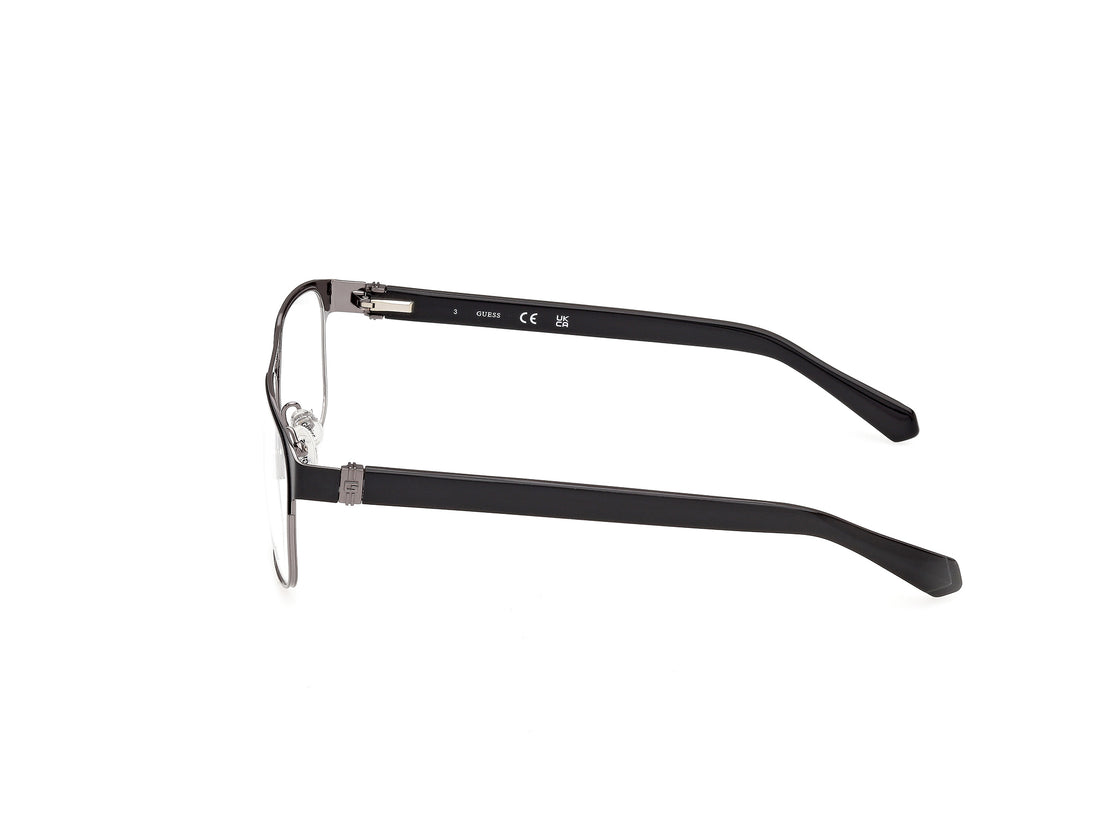 Óculos graduados guess gu50367 002 negro navigator masculino tamanho 55mm - Vista de detalhe
