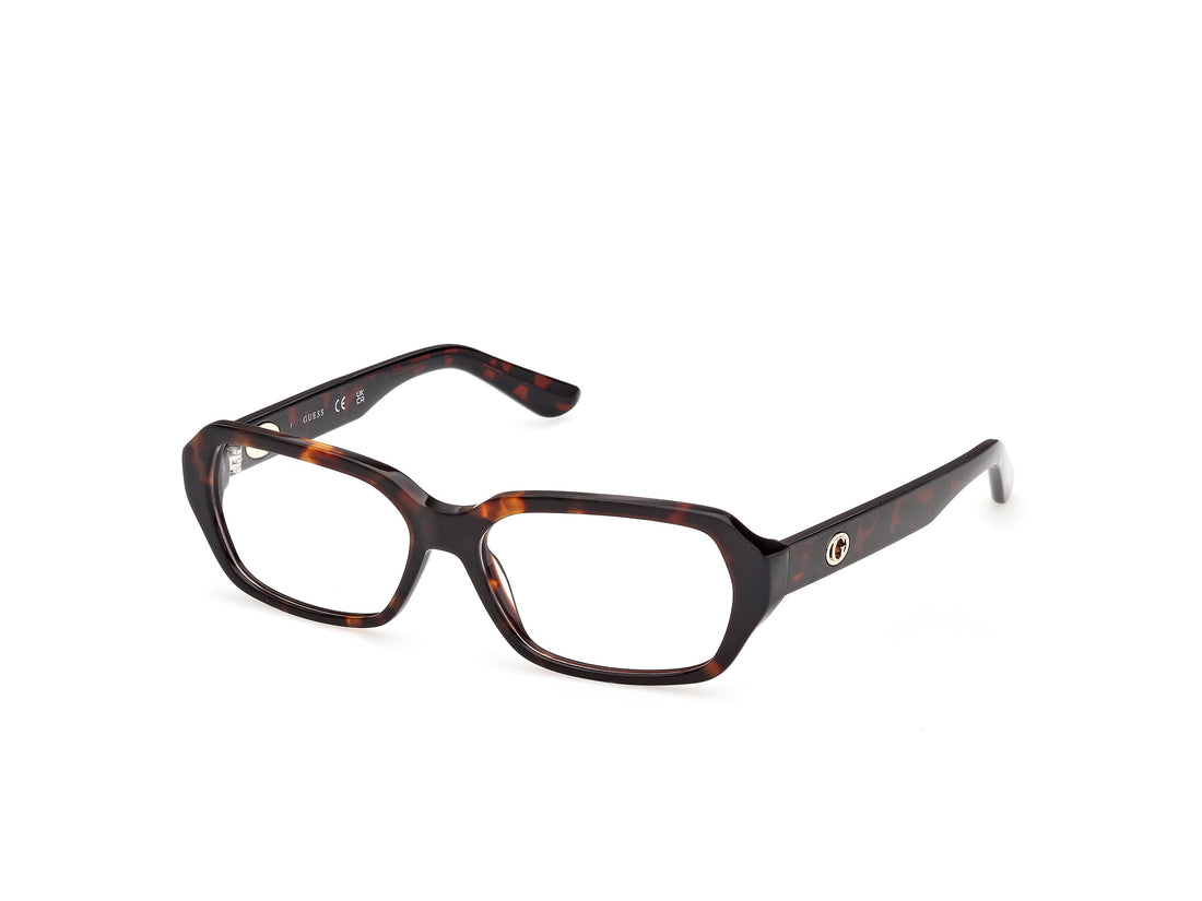 Óculos graduados guess gu50380 052 havana geometric femenino tamanho 56mm - Vista principal