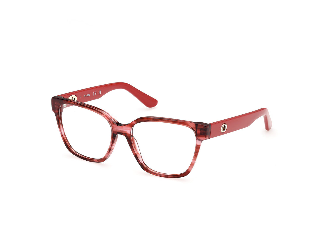 Óculos graduados guess gu50381 068 rojo square femenino tamanho 54mm - Vista principal