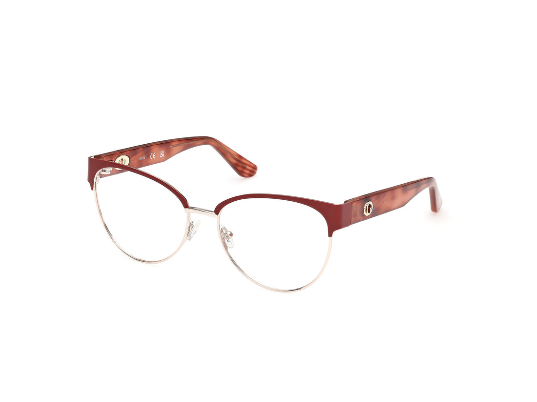Óculos graduados guess gu50382 067 rojo round femenino tamanho 55mm - Vista principal