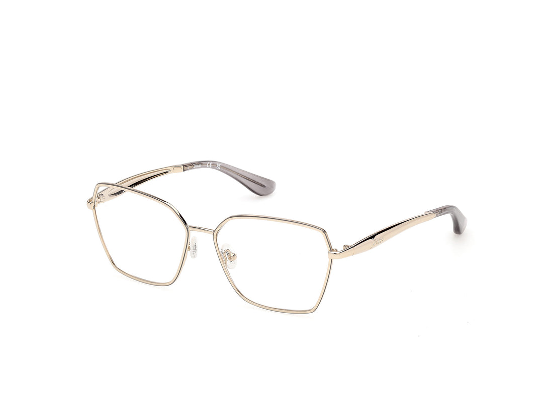 Óculos graduados guess gu50384 020 gris square femenino tamanho 55mm - Vista principal