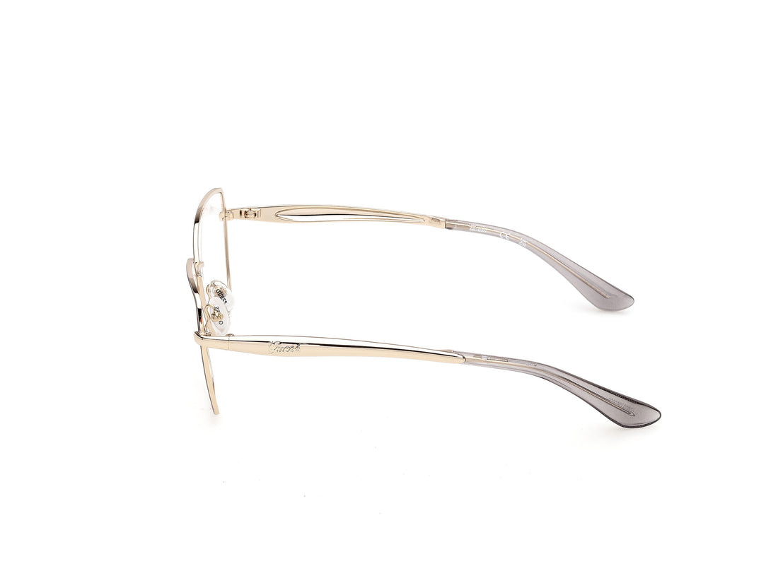 Óculos graduados guess gu50384 020 gris square femenino tamanho 55mm - Vista de detalhe