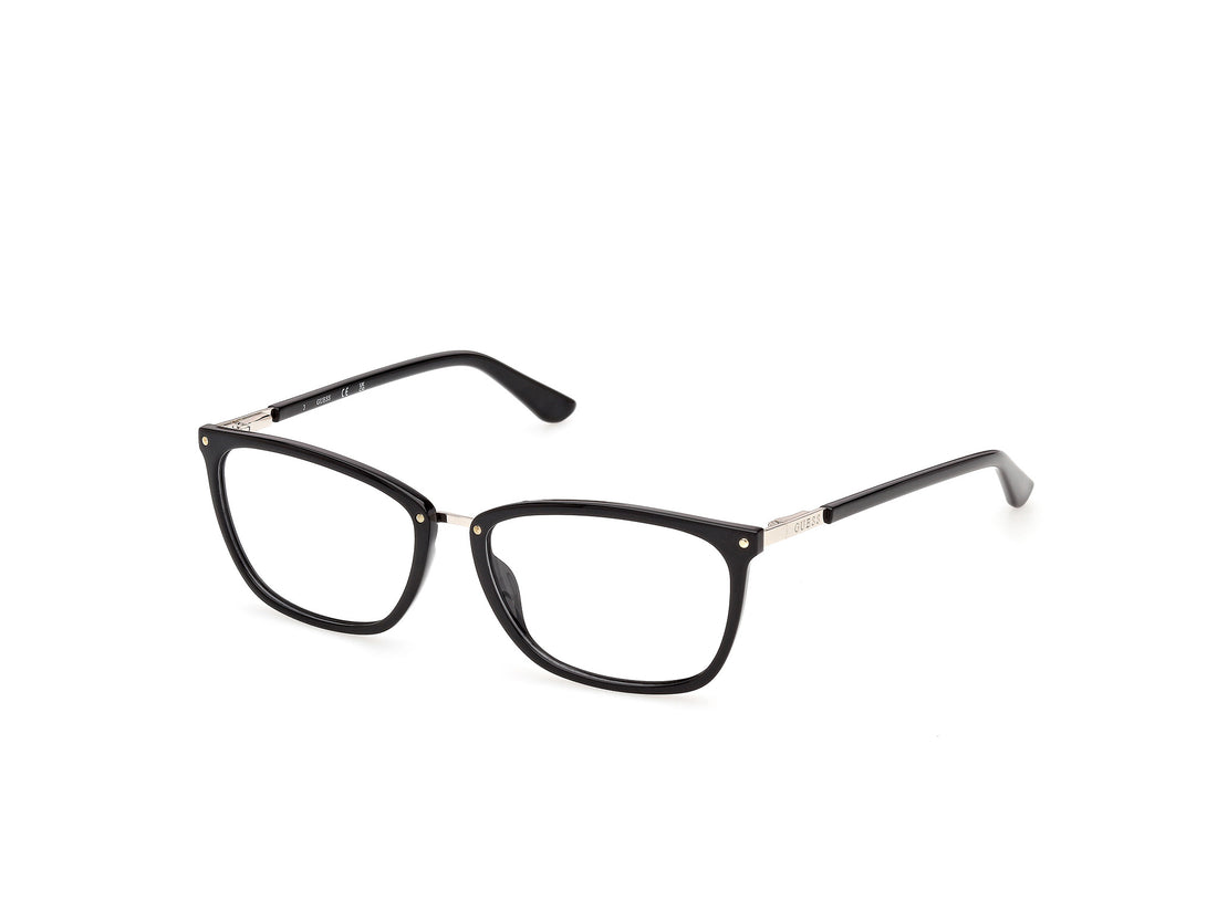 Óculos graduados guess gu50386 001 negro rectangular femenino tamanho 54mm - Vista principal