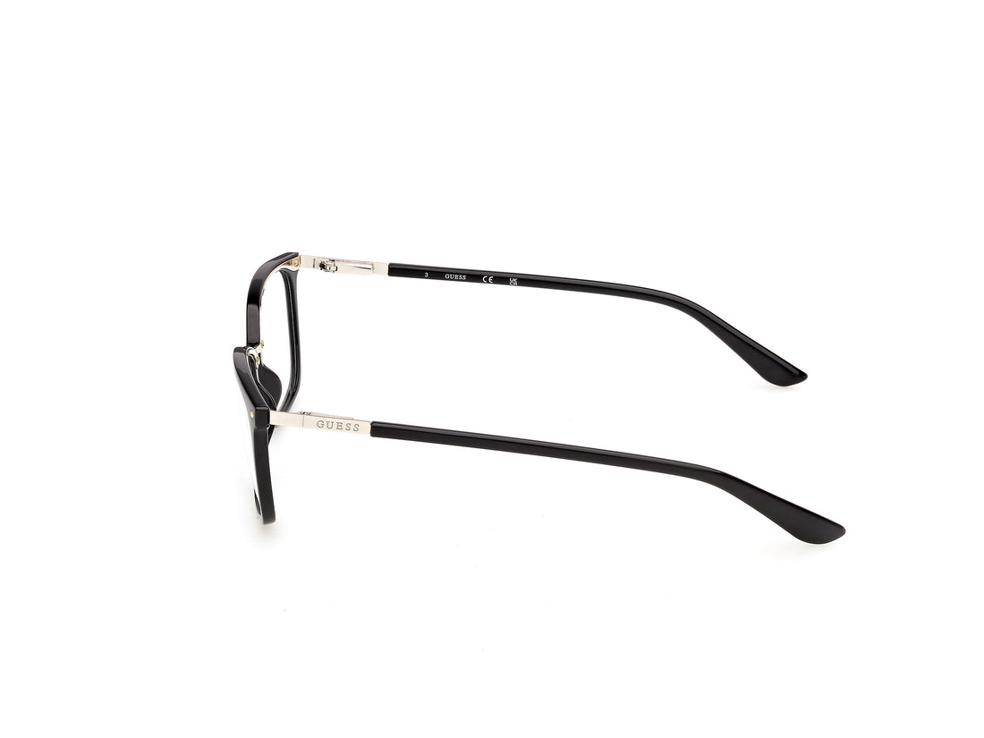 Óculos graduados guess gu50386 001 negro rectangular femenino tamanho 54mm - Vista de detalhe