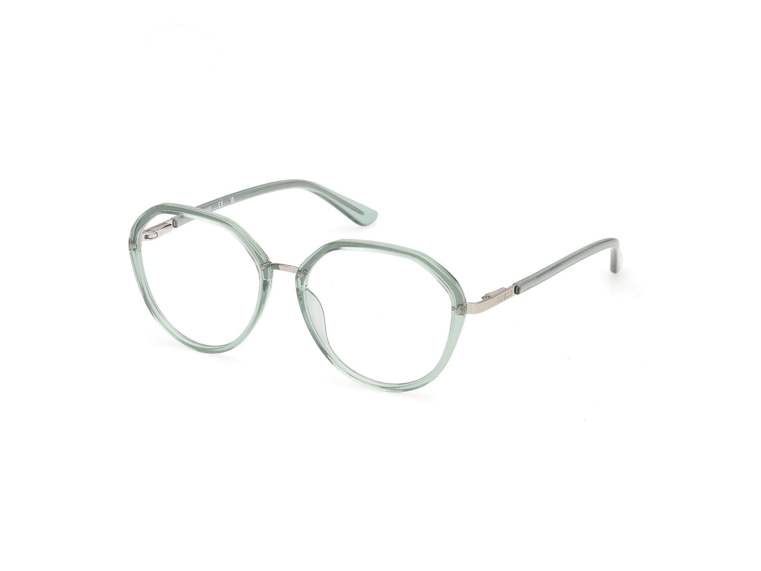 Occhiali da vista guess gu50387 095 verde round femenino taglia 53mm - Vista principale