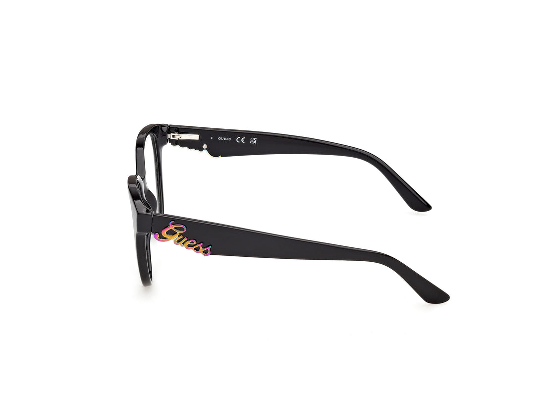Occhiali da vista guess gu50388 001 negro round femenino taglia 53mm - Vista dettagliata