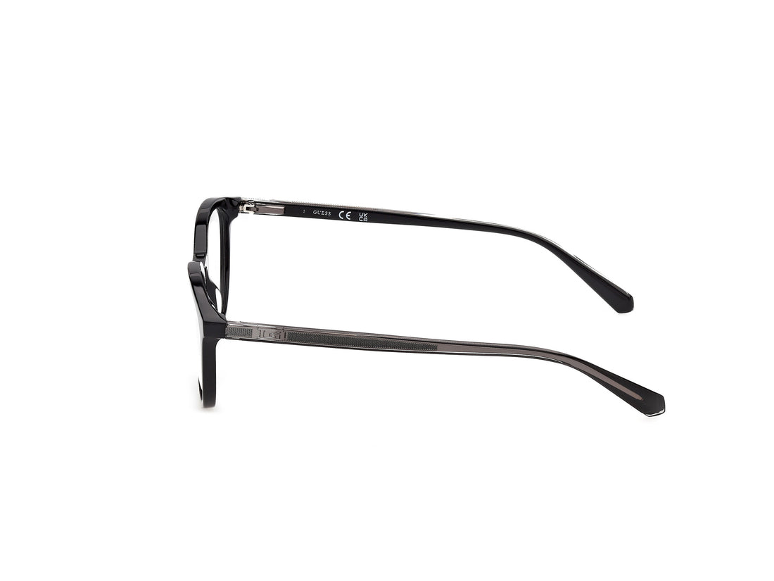Occhiali da vista guess gu50390 001 negro round masculino taglia 50mm - Vista dettagliata