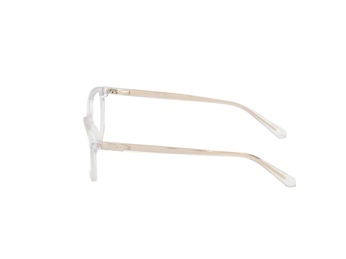 Occhiali da vista guess gu50390 026 transparente round masculino taglia 50mm - Vista dettagliata