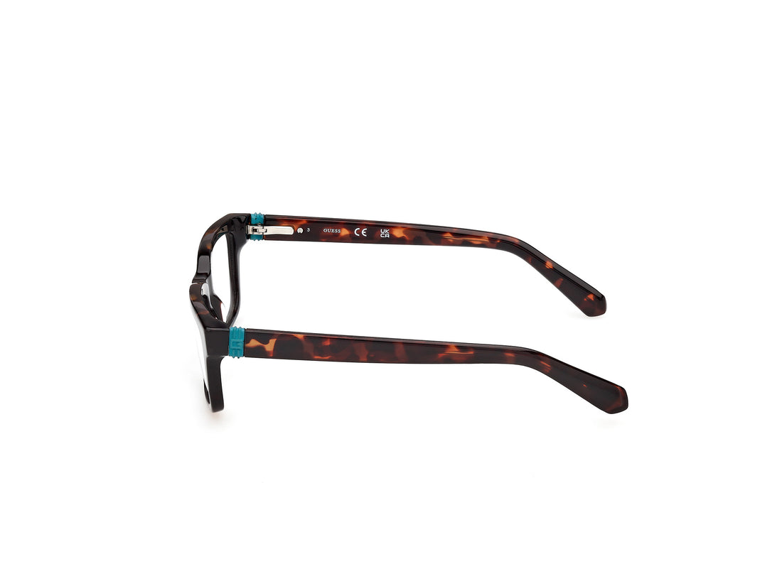Occhiali da vista guess gu50393 052 havana rectangular masculino taglia 46mm - Vista dettagliata