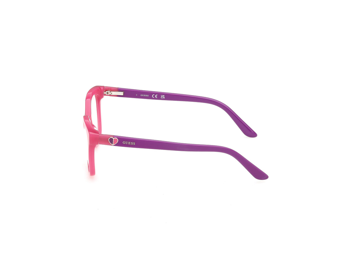 Brillen guess gu50397 074 rosa square femenino größe 45mm - Detailansicht
