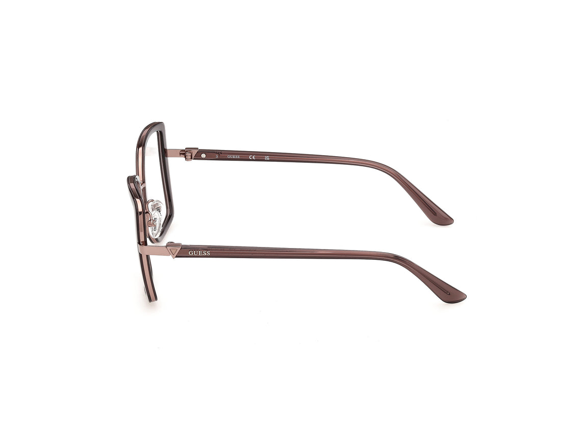 Briller guess gu50438 048 marron square femenino størrelse 53mm - Detaljeret visning