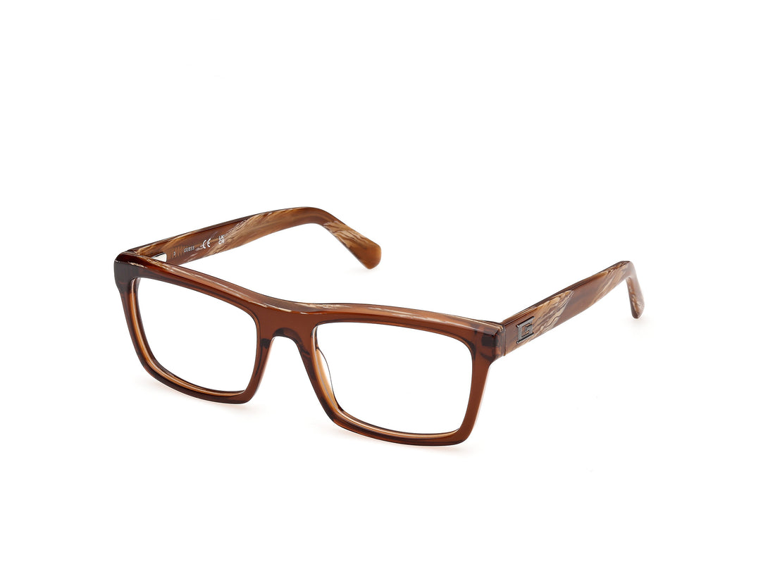 Briller guess gu50452 048 marron rectangular masculino størrelse 55mm - Hovedvisning