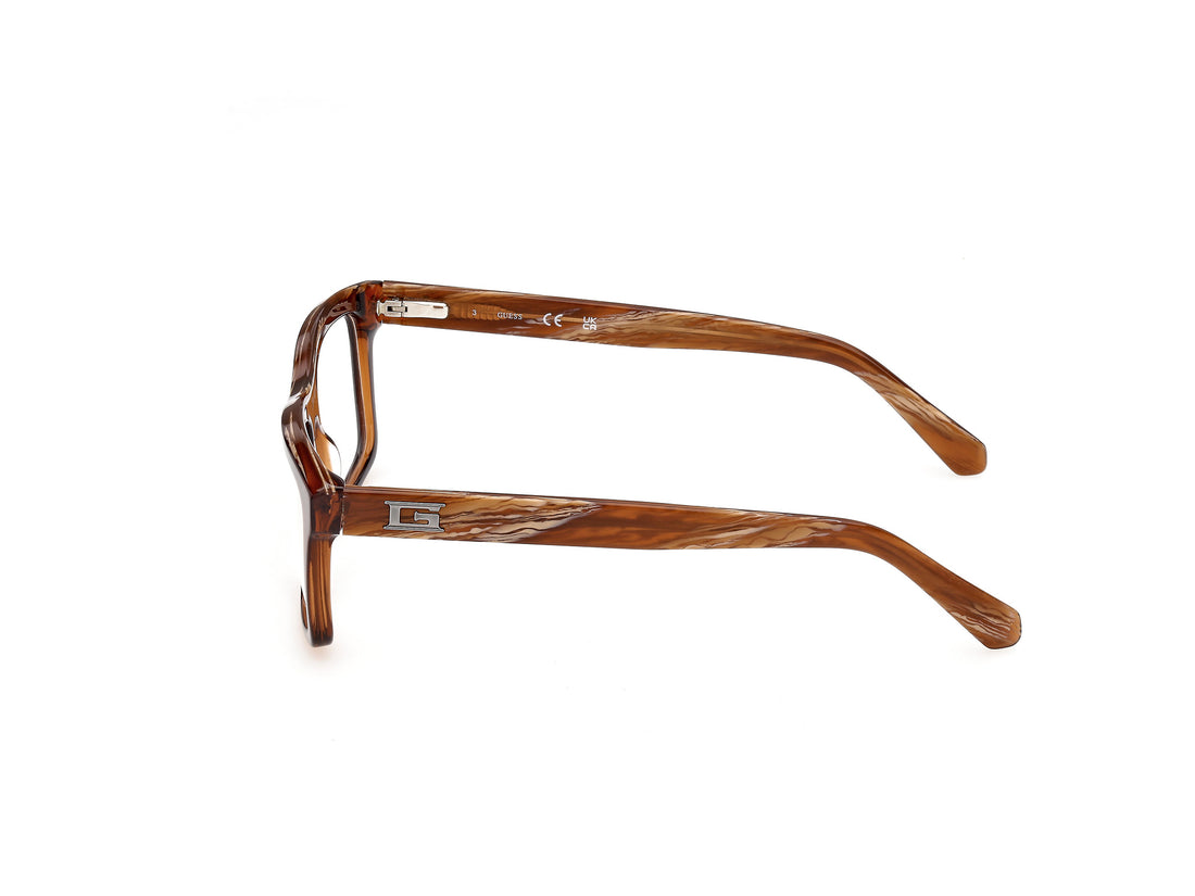 Briller guess gu50452 048 marron rectangular masculino størrelse 55mm - Detaljeret visning