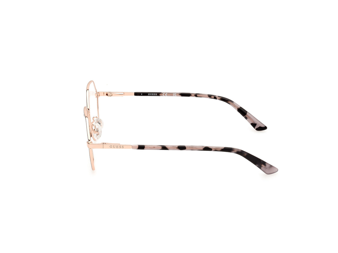 Prescription glasses guess gu8275 028 dorado infantil size 49mm - Detailed view